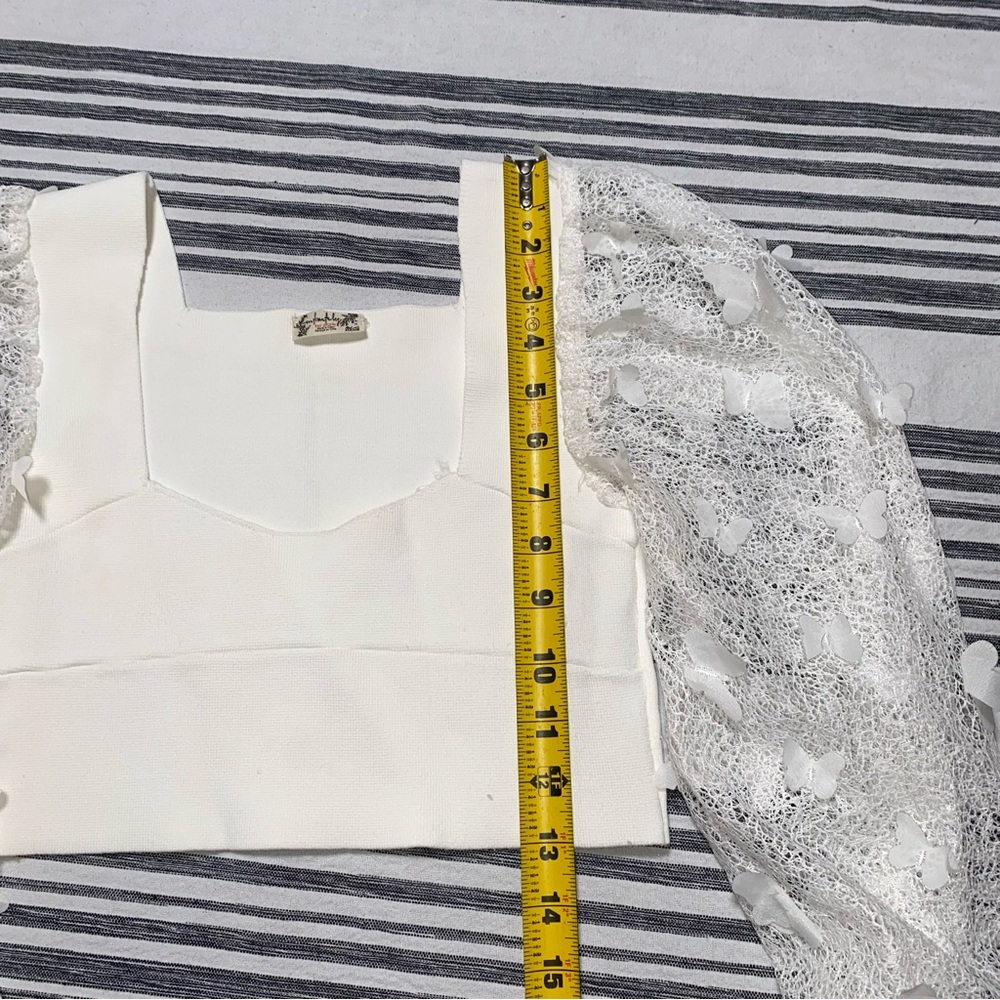 Intimately Free People White Flutter Butterfly Me… - image 6